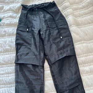 Lightly worn Maniere De Voir Organza Cargo Trousers